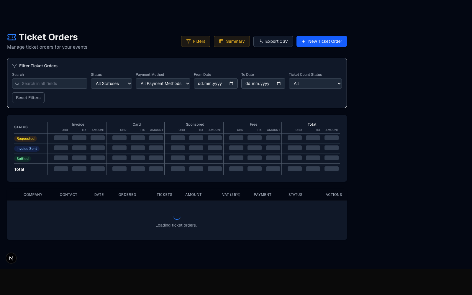 Ticketing flow presentation cover