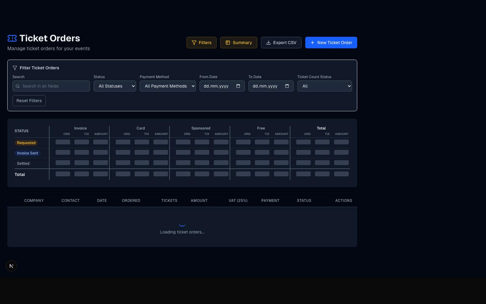 Ticketing flow presentation cover